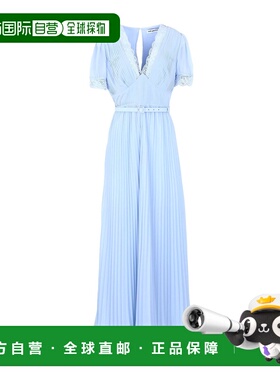 1h可退 潮奢 Self-Portrait 女士 长款连衣裙 blue蓝色 舒适时尚