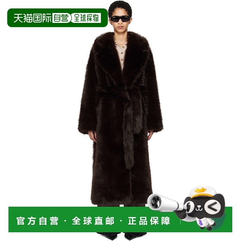 1h可退 潮奢 AGOLDE 女士 棕色 Shoreditch Ski Club 联名 Ebony