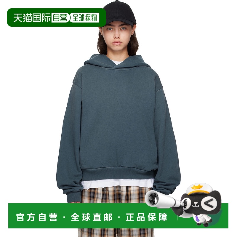 1h可退 潮奢 Acne Studios 艾克妮 女士 蓝色徽标连帽衫 CI0136