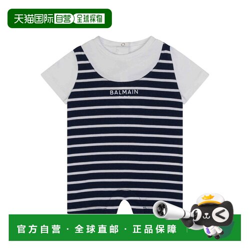 BALMAIN 男童套装 BYA511Z3657617BC SS2026 花色 Onesie With Lo