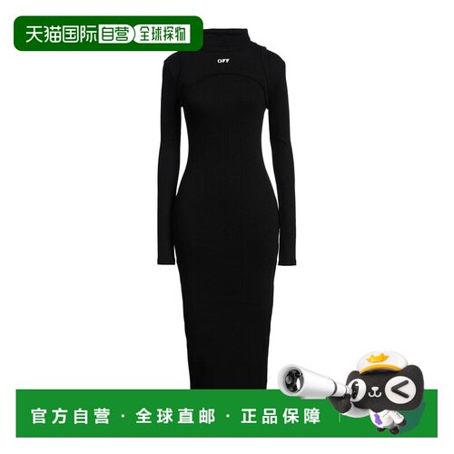off-white 女士 长款连衣裙 black黑色 舒适时尚