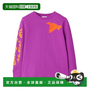 80895571 女童衬衫 AW2024 紫色 T恤 1h可退 徽标长袖 BURBERRY