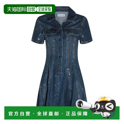 Self-Portrait 女士 CHEMISIER 蓝色牛仔连衣裙 PF26818SABLBLUE