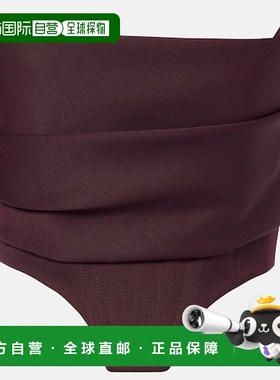 1h可退 潮奢 ALEX PERRY 女士 垂褶紧身胸衣 red红色 舒适时尚