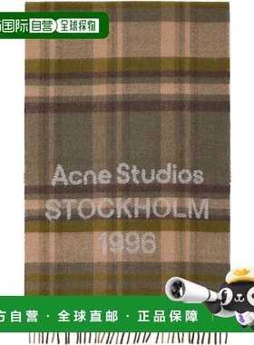 1h可退 潮奢 Acne Studios 艾克妮 女士 卡其色 & 驼色 Wide Chec