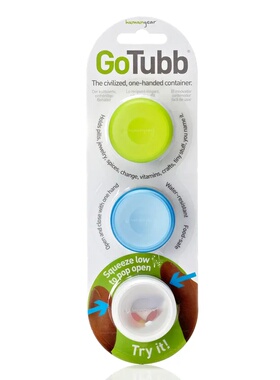 mont-bell 户外野餐用品 1899057GNBL CO 花色 GoTubb Small 3-Pa