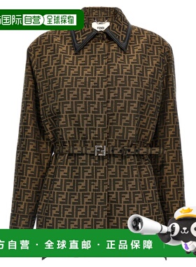 FENDI 女士西服 FJ7564A5W3F118W SS2026 绿色 'FF' JACKET外套