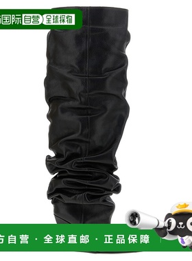 BALMAIN 女士靴子 FN0TB169LSDX0DG AW2025 黑色 坡跟过膝长靴