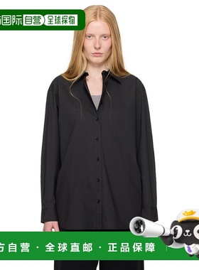 1h可退 潮奢 TOTÊME 女士 黑色 Classic Tumbled 衬衫 252WRT0480