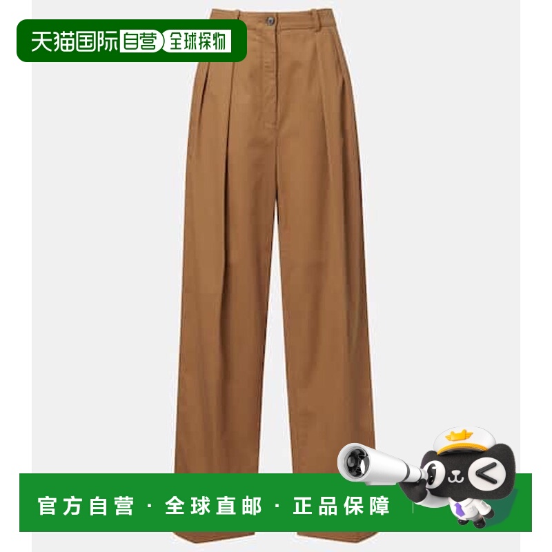 1h可退 潮奢 The Row 女士 Igor 棉质羊绒阔腿裤