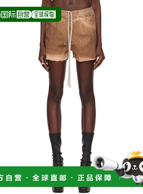 1h可退 潮奢 rick owens 瑞克 欧文斯 女士 棕色 Gabe 牛仔短裤 R