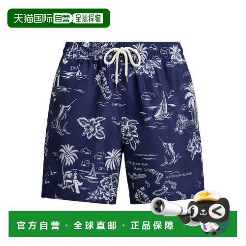 1h可退 RALPH LAUREN 男士泳装 710B13658001 SS2026 蓝色泳裤