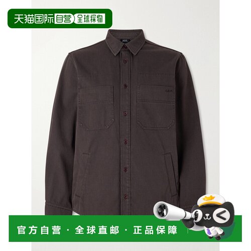 A.P.C. 男士 Noah 棉质斜纹布宽身束腰夹克 COHNZM32027