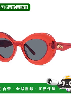 1h可退 LOEWE 女士眼镜 LW40112I66V CO 灰色 LW 徽标太阳镜