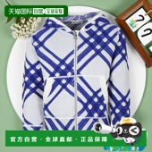 徽标针织开衫 BURBERRY 拉链 AW2024 白色 男童针织毛衣 80932281