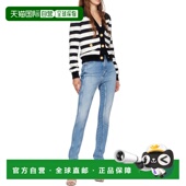 女士牛仔裤 DF1MF041DE536FC AW2024 BALMAIN 蓝色 腰带环贴袋牛