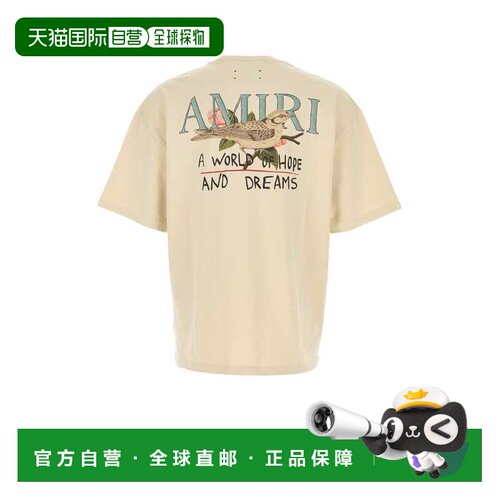 AMIRI 男士T恤 AMTOJR1095ALABASTER SS2026 乳白色