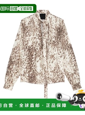 GIVENCHY 女士衬衫 BW616915BU103 AW2024 花色 Snow-leopard pri