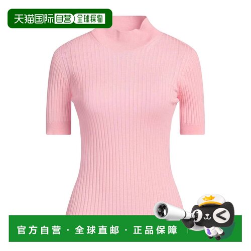 versace 范思哲 女士 高领上衣 pink粉色 舒适时尚针织衫