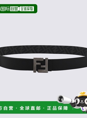 FENDI 男士腰带 7C0541ASIWF1DYM AW2023 黑色皮带