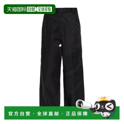 Y-3 女士休闲裤 KD9183 SS2026 黑色 腰带环休闲裤