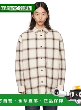 1h可退 潮奢 Acne Studios 艾克妮 男士 灰白色 Flannel Button-U