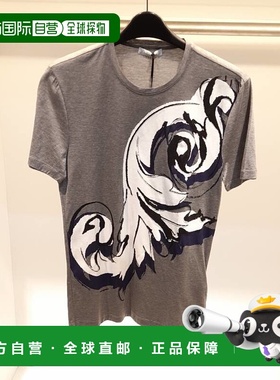 VERSACE 男士T恤 V800537VJ00088V030 AW2021 灰色短袖范思哲男装