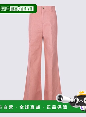 CHLOÉ 女士休闲裤 CH25APA063656L7 AW2025 粉红色 腰带环休闲裤