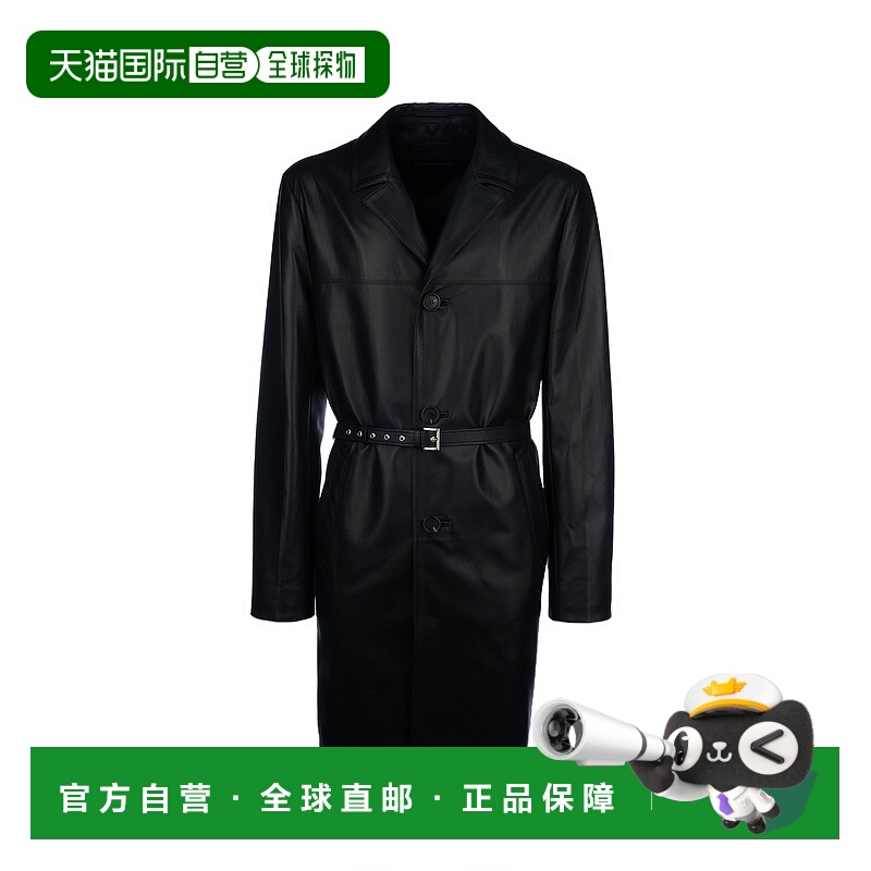 1h可退 PRADA 男士大衣 UPS655FLYF0002-0 SS2025 黑色 GIACCHE I