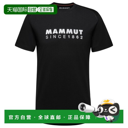 Mammut 男士户外T恤 2161099BLACK CO 黑色