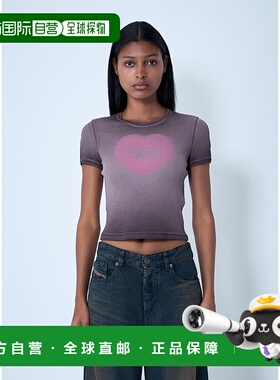 1h可退 潮奢 Diesel 迪赛 女士 T-Ele T 恤 A128360SQAD