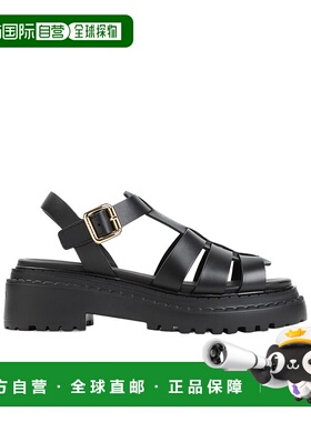 PRADA 女士凉鞋 1X923N7V6F055F0002 SS2025 黑色 露趾平底拖鞋