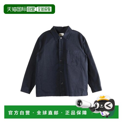 SAINT LAURENT 男士衬衫 861004Y04VD5109BLUE SS2026