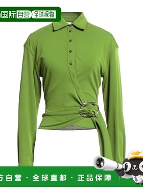 1h可退 潮奢 Rabanne 女士 Blouses 纯色衬衫 green绿色 舒适时尚
