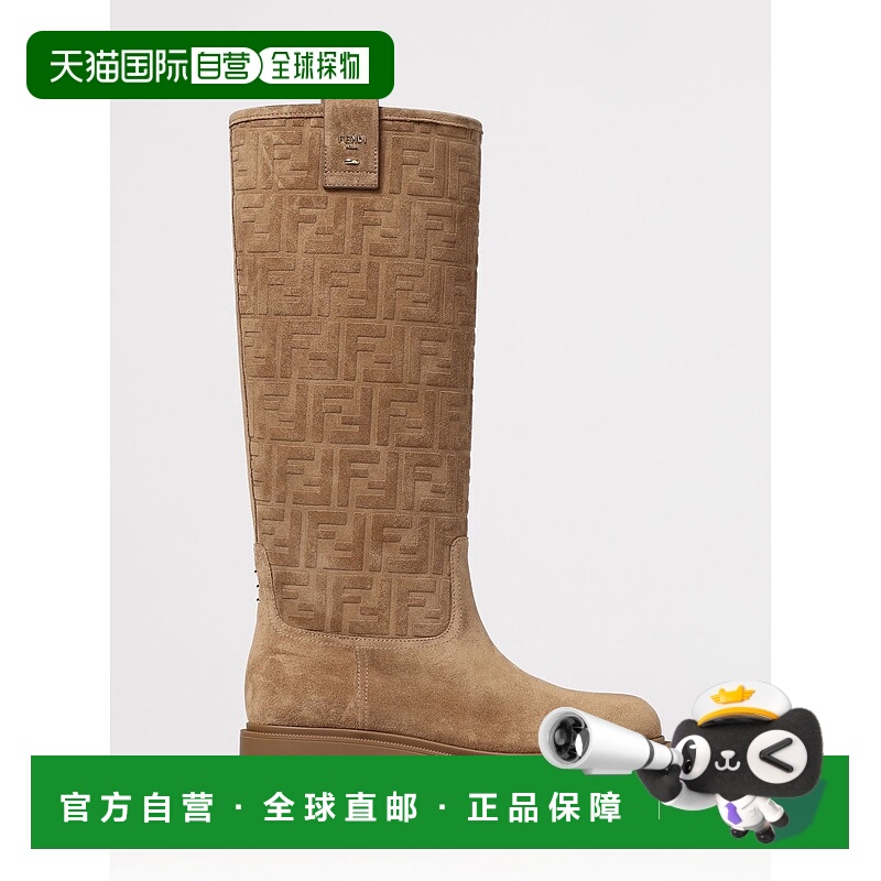 1h可退 FENDI 女士靴子 8W8574AY9PF0XFY AW2025 棕色 Stivale Fi