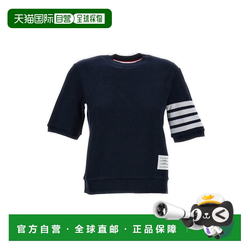 潮奢 Thom Browne 汤姆 布朗 女士 四條紋針織T卹 FJS222AJ0248