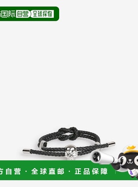 ALEXANDER MCQUEEN 男士手链手镯 8366881ALCA1000BLACKSILVER