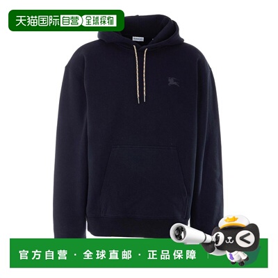BURBERRY 男士卫衣 8119053 SS2026 黑色 Knight Stamp Hoodie