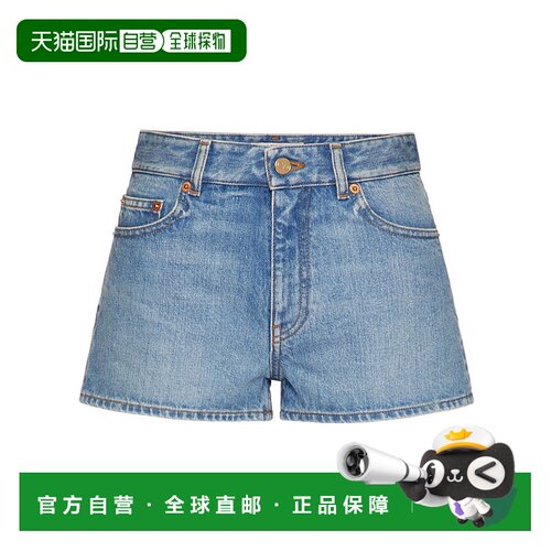 VALENTINO 女士牛仔裤 BDD16M8CR508 SS2025 蓝色短裤
