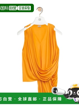 LOEWE 女士背心吊带 S359Y07XAP7969 SS2026 橙色 V领上衣