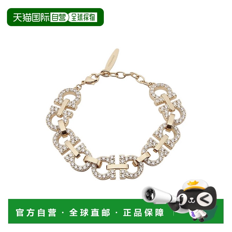1h可退 潮奢 Salvatore Ferragamo 菲拉格慕 女士 水晶精饰环扣手