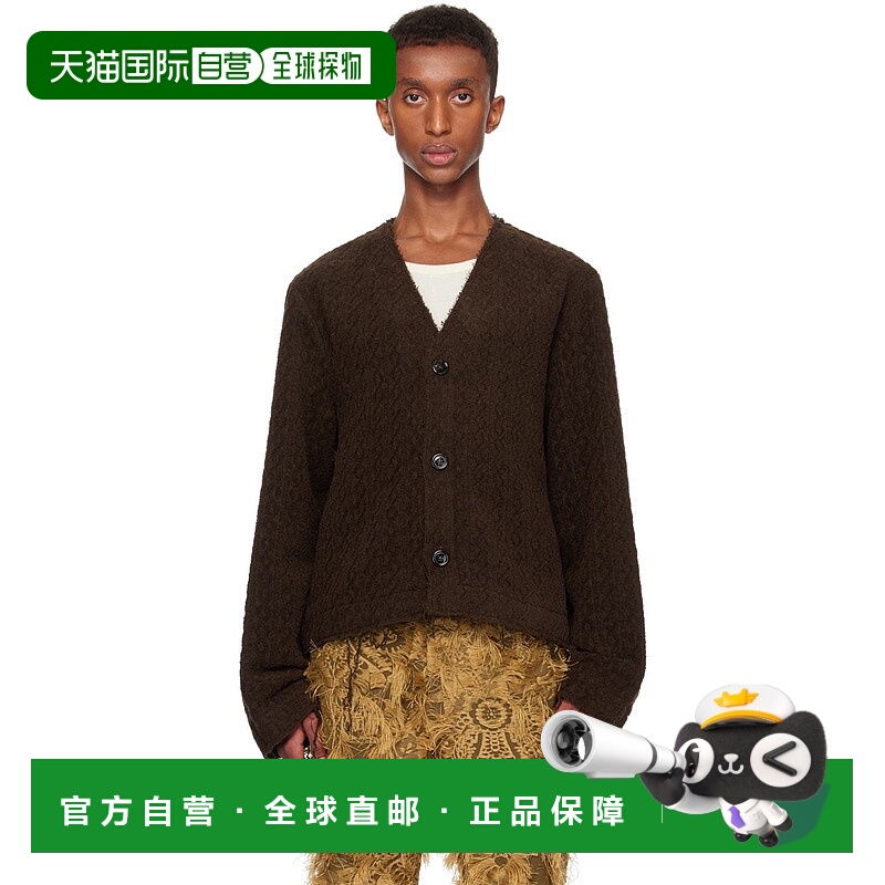 1h可退 潮奢 Sefr 男士 棕色 Zola 开衫 MFW24ZOLA针织羊毛