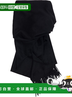 1h可退 潮奢 Bless 女士 黑色 Draps Long Cashmere 围巾 VA88L