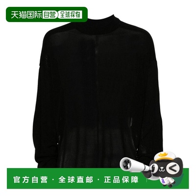RICK OWENS 男士卫衣 RU01D366709 AW2024 黑色 Sweater