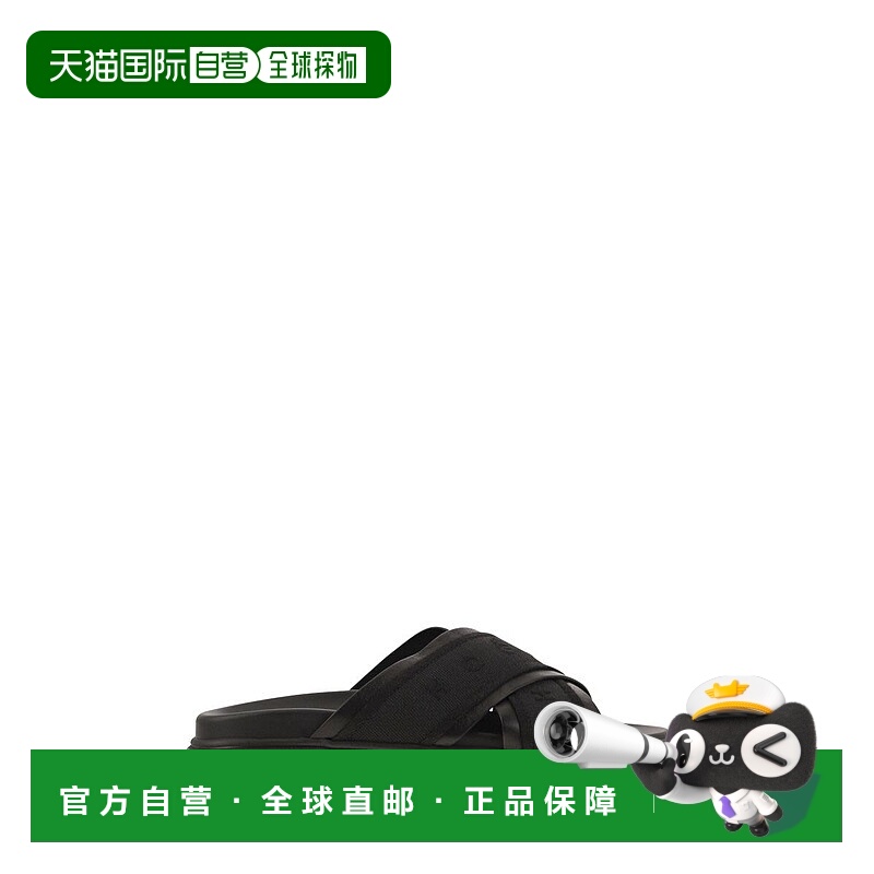 1h可退 HOGAN 女士拖鞋 HXW6800FO10LE9B999 SS2025 黑色 Hogan H