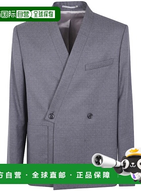 KENZO 男士西服 FF65VE1459ID92 AW2025 灰色 Double-breasted bl