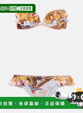 1h可退 潮奢 ZIMMERMANN 女士 Ascension 花朵荷叶边比基尼性感