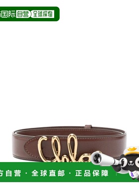 CHLOÉ 女士腰带 CH26SBB14BLB27M SS2026 棕色 徽标腰带
