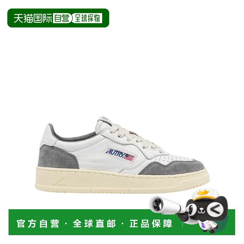 1h可退 AUTRY 女士运动鞋 AULWGS37 SS2025 白色 系带低帮运动鞋