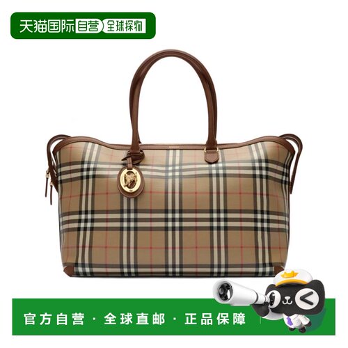 BURBERRY 女士手提包 8129035A7026 AW2026 棕色 TOTE MEDIA CHEC